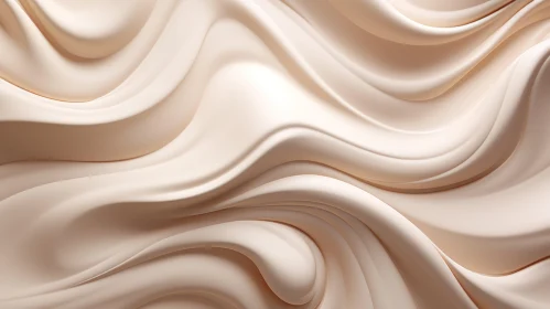 Creamy Pale Yellow Liquid Texture Close-Up