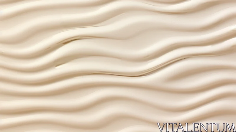White Cream Texture Close-Up AI Image