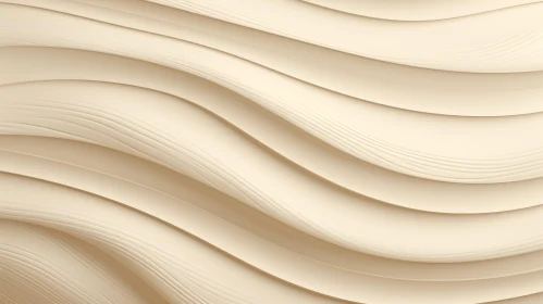 Softly Lit Wavy Surface in Beige and Cream