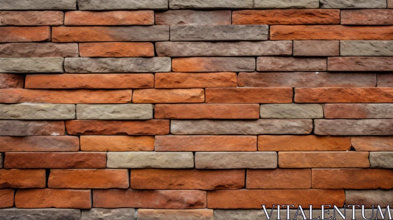 Detailed Brick Wall Texture Photo AI Image