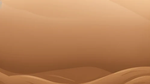 Golden Desert Dunes Landscape under Orange Sky