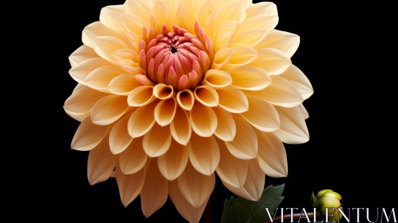 Dahlia Flower Close-Up Photography AI Image