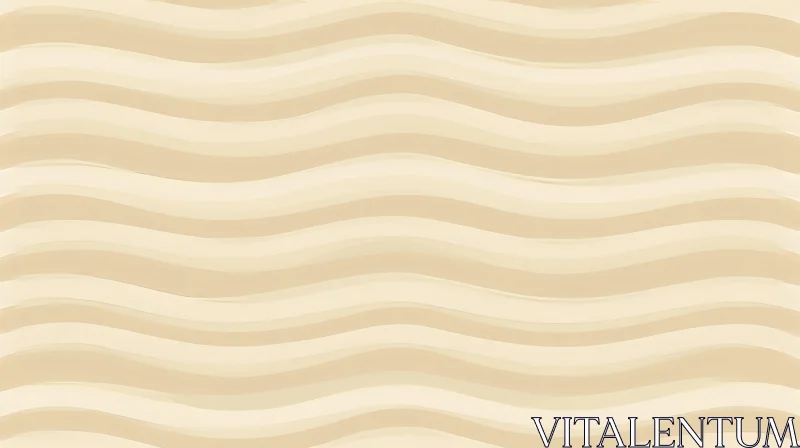 Beige and Cream Waves Seamless Pattern AI Image