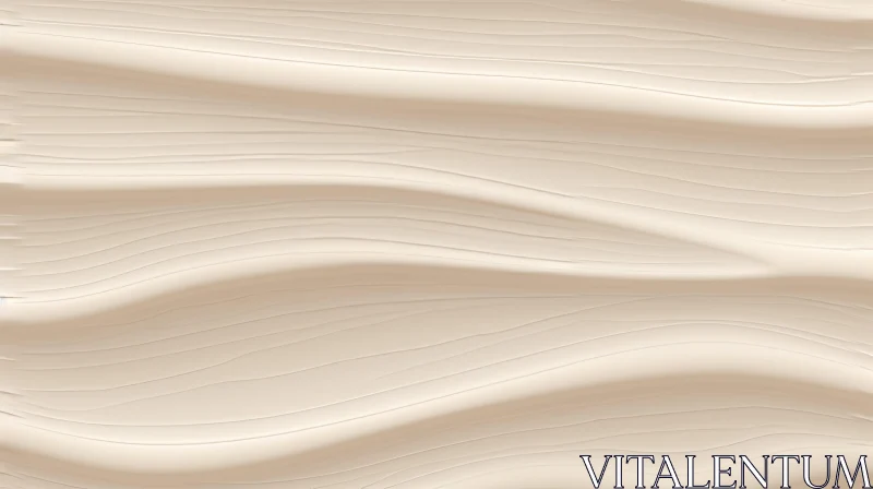 Smooth Beige Wave Texture - Seamless Design AI Image