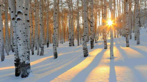 Enchanting Winter Forest Scene