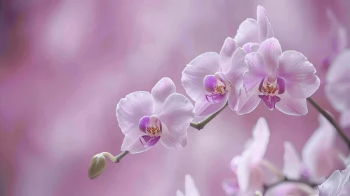 Pink Orchids Close-Up - Delicate Flower Details