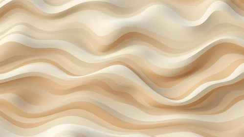 Soft Beige and Cream Seamless Wavy Pattern