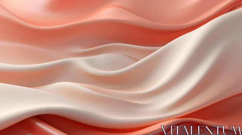 Pink and White Silk Fabric - 3D Render for Backgrounds and Textures AI Image