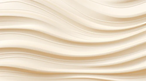 Cream Wavy Surface Texture - 3D Rendering