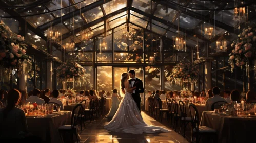 Romantic Wedding Reception Painting