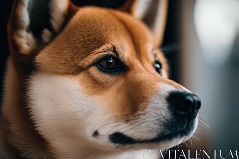 Adorable Shiba Inu Dog: Captivating Expressionist Photography AI Image