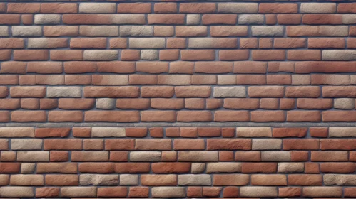 Brick Wall Texture: Captivating Pattern of Red and Brown Bricks