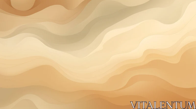 Flowing Abstract Background in Warm Tones AI Image