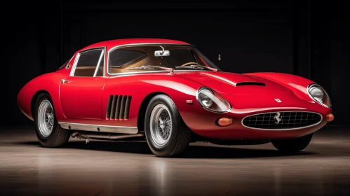Vintage Ferrari Sports Car at Auction | Captivating Image
