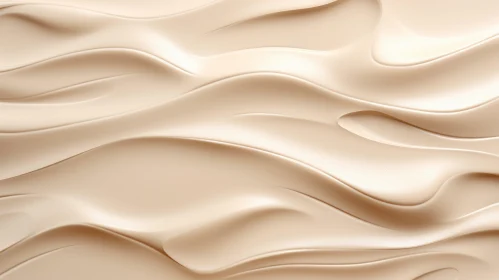 Creamy Beige Wavy Texture