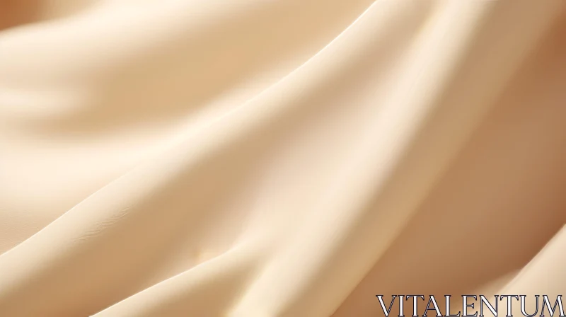Luxurious Beige Silk Fabric Texture AI Image