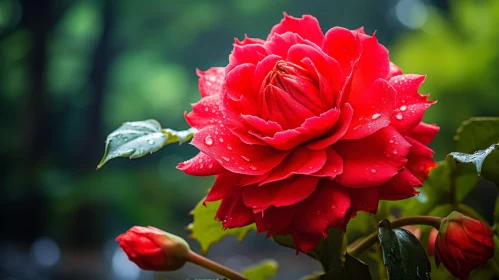 Red Rose in Bloom: Capturing Nature's Elegance