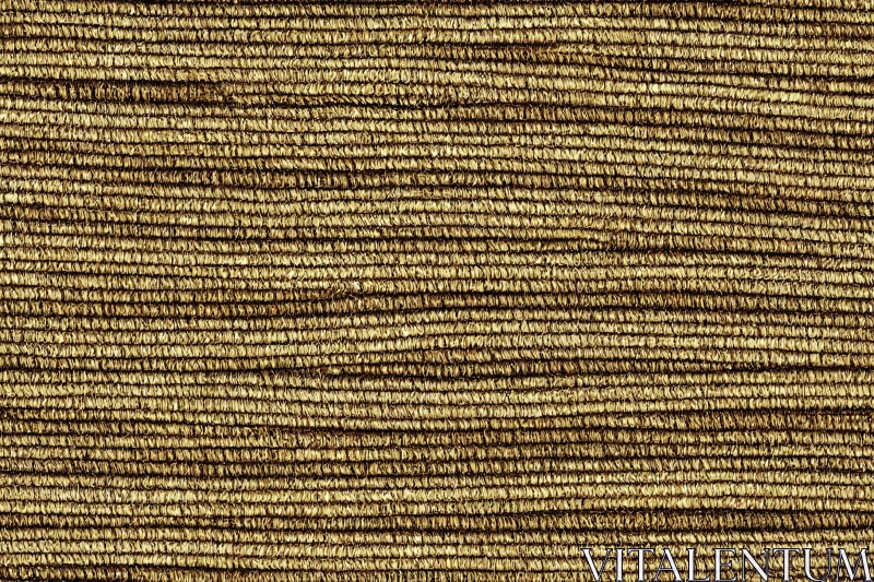 Textured Brown Fabric Wallpaper with Dark Yellow and Bronze Stripes AI Image