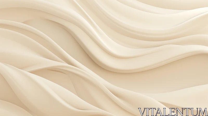 Cream Silk Fabric Texture for Design Projects AI Image