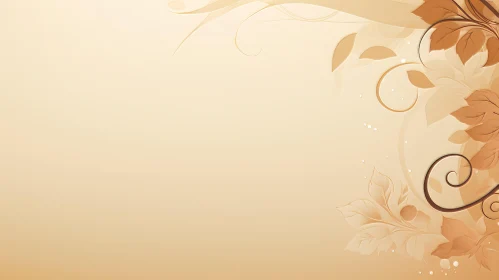 Floral Background with Gradient - Vector Illustration