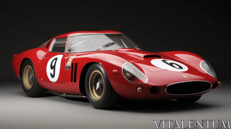 Timeless Beauty of a Classic Race Car | Stunning Ferrari Artwork AI Image