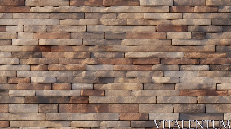 AI ART Light Brown Brick Wall Texture for Design Backgrounds