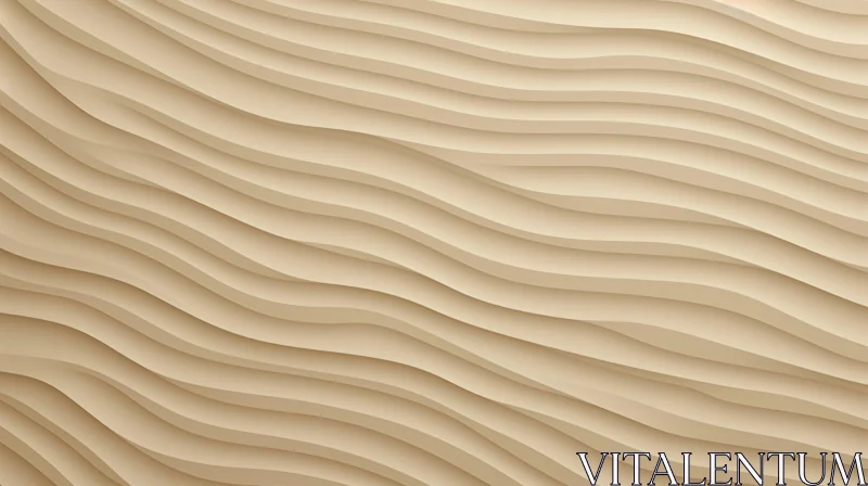 Beige Seamless Wavy Pattern for Modern Backgrounds AI Image