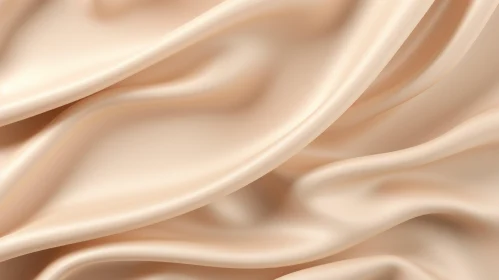 Luxurious Beige Silk Fabric Close-Up