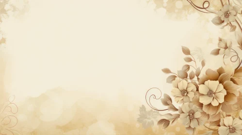 Elegant Beige and Cream Textured Floral Background