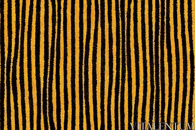 Abstract Art: Mesmerizing Black Stripes on Yellow and Black Fabric AI Image