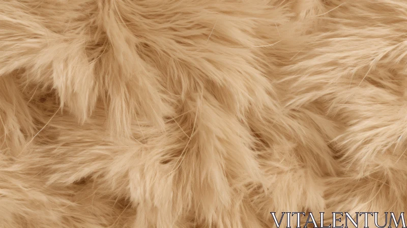 AI ART Soft Beige Fur Texture Close-Up