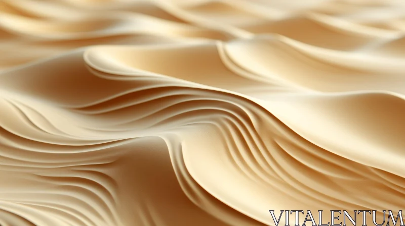 Tranquil Beige Wavy Fabric Texture AI Image