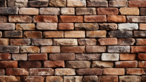 Weathered Brick Wall Texture | Aged Red & Brown Bricks | Cracks & Chips
