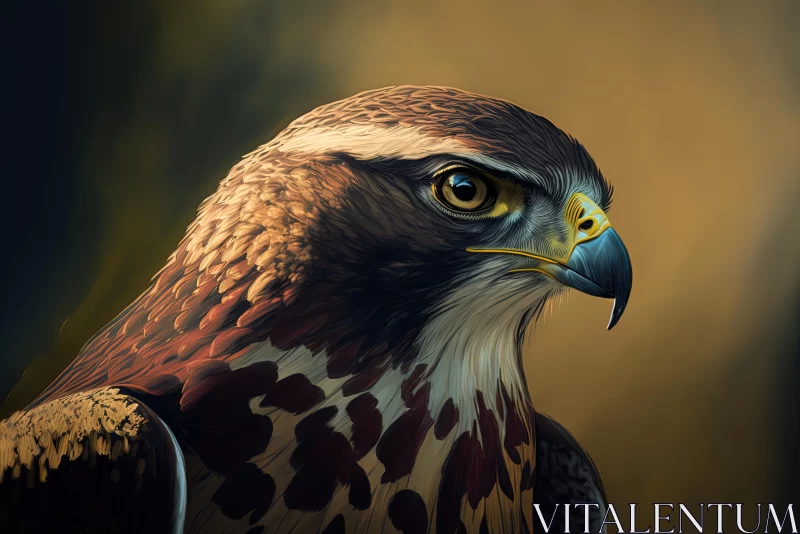 Captivating Hawk Painting in Stunning Detail - 8k Resolution AI Image