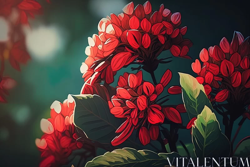 AI ART Colorful Illustration of Flowers in the Morning | Realistic Lighting | 2D Game Art