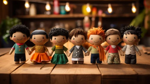 Handmade Dolls Diversity - Children's Book Image