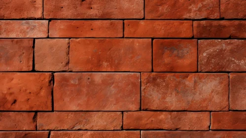Red Brick Wall in Stretcher Bond Pattern
