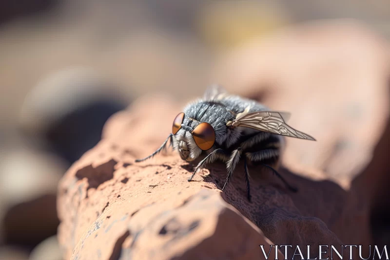 Captivating Insect on Rocks - Lensbaby Composer Pro II with Edge 50 Optic AI Image