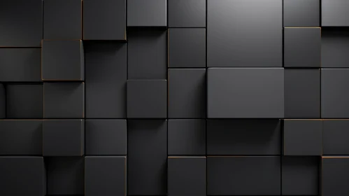 Futuristic Dark 3D Cube Background