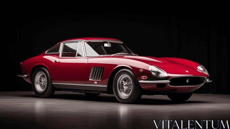AI ART Timeless Grace: A Rich and Immersive Red Sports Car
