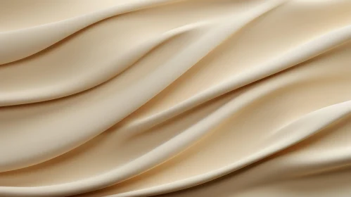 Beige Silk Fabric Texture - Soft Folds and Smooth Shine