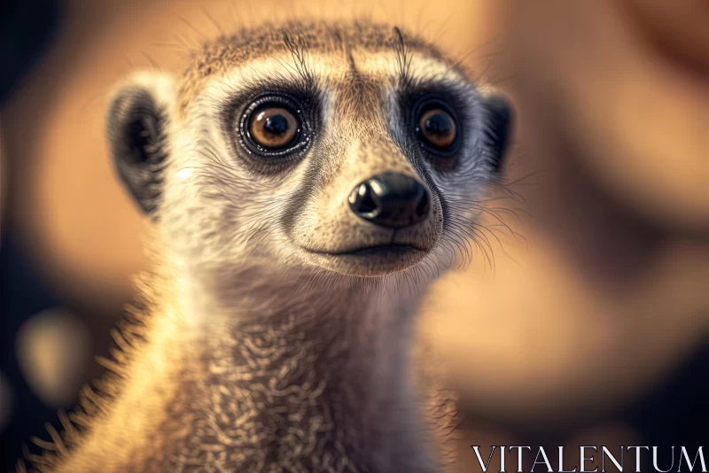 Glowing Meerkat: Captivating Digital Art with Vray Tracing Techniques AI Image