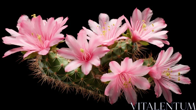 AI ART Pink Flower Photography - Detailed Floral Image