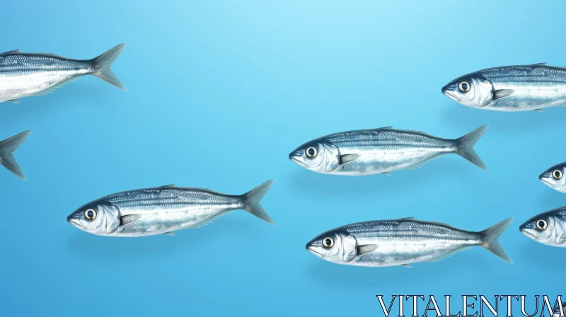 AI ART Mesmerizing Fish Swimming in Unison