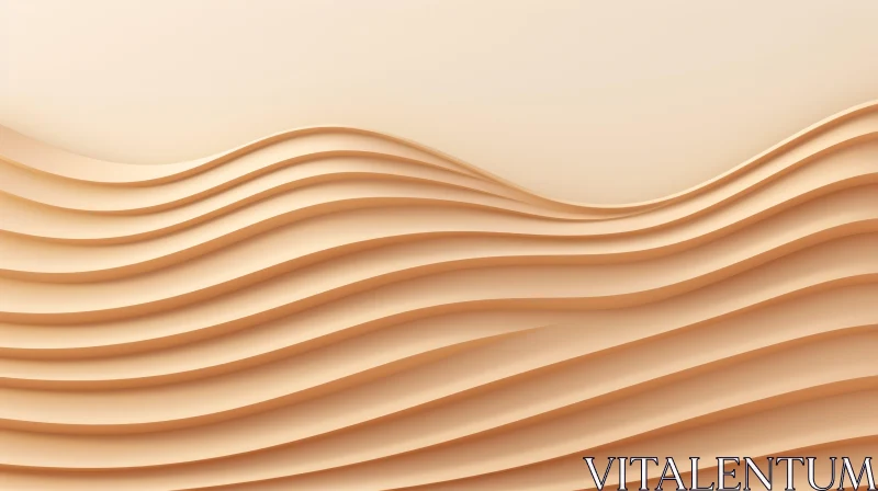AI ART Soothing Wavy Surface Texture - 3D Rendering