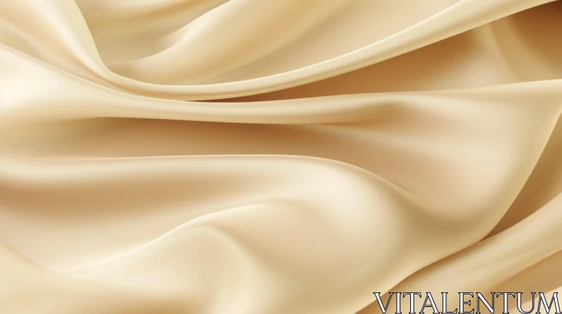 Luxurious Beige Silk Fabric Texture AI Image
