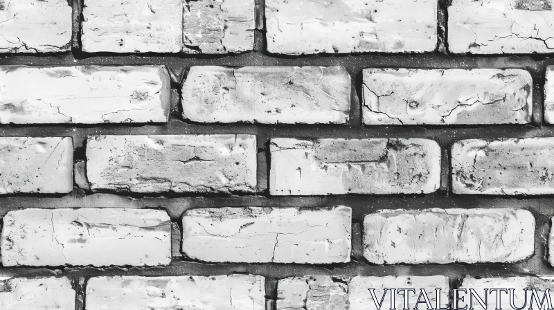 White Painted Brick Wall Texture Pattern | Unique Design AI Image