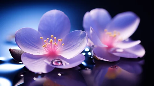 Beautiful Flowers Floating on Water