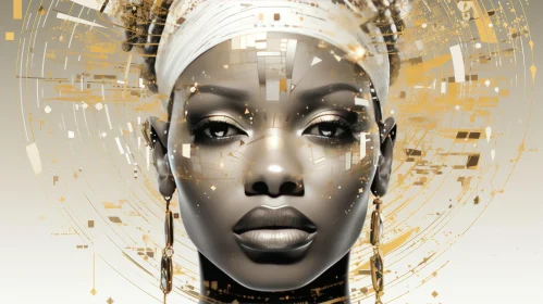 Futuristic African Woman Portrait