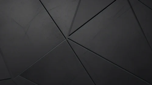 Black Concrete Wall - Geometric Pattern with Beveled Edges